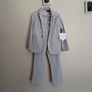 Boys Gray Suit Size 6 Terry Knit Easter Suit Comfy NWT Ande New York